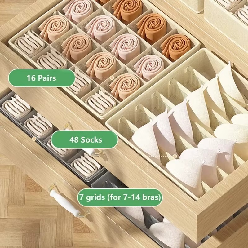 1-2 adet dokunmamış kumaş iç ç - Sock Organizer Tray incelemesi ve fiyatı
